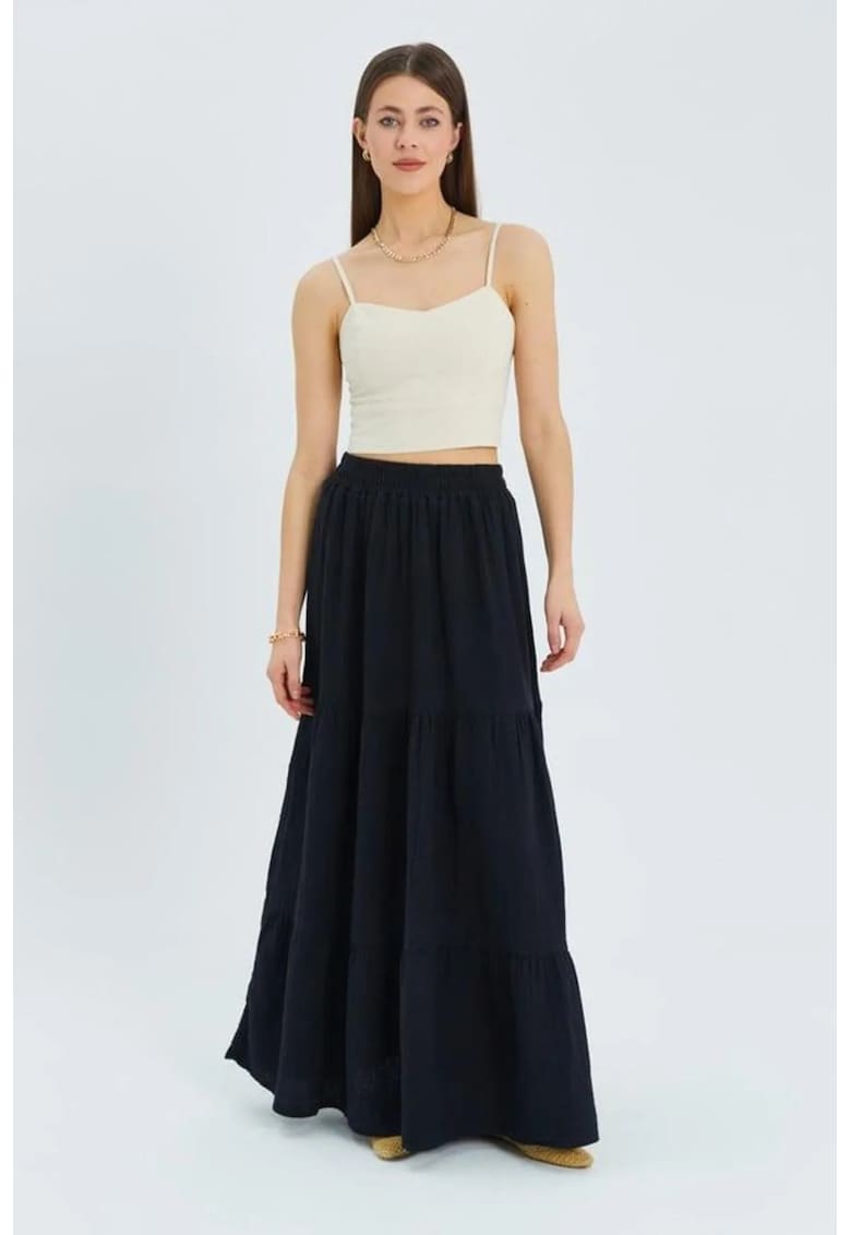 Fusta Maxi Negru - Negru
