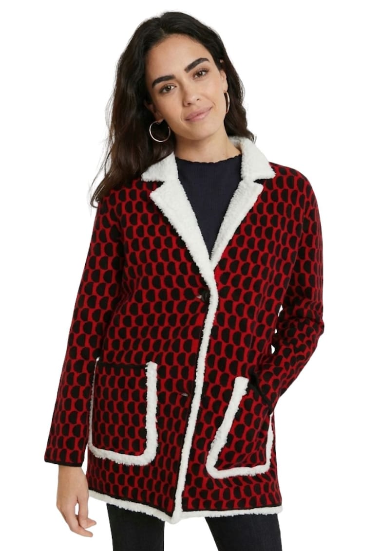 Palton cu interior de fleece si revere scurte Denver