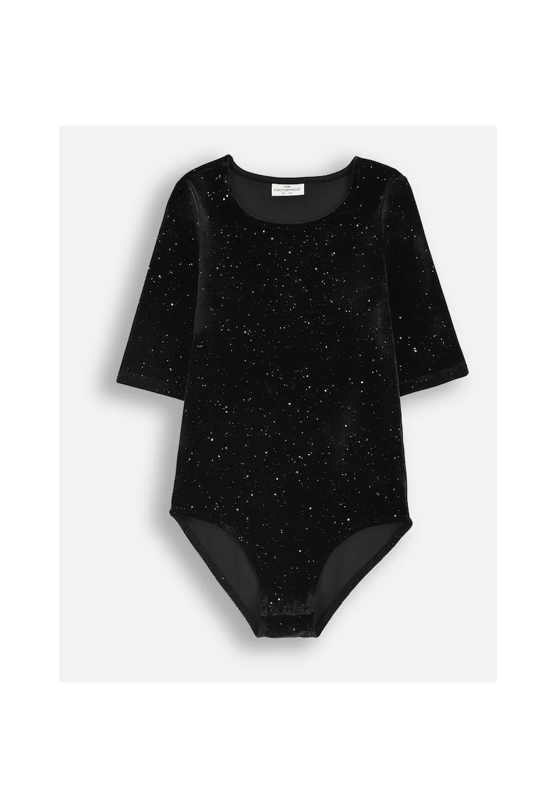 Bluza tip body cu aspect catifelat