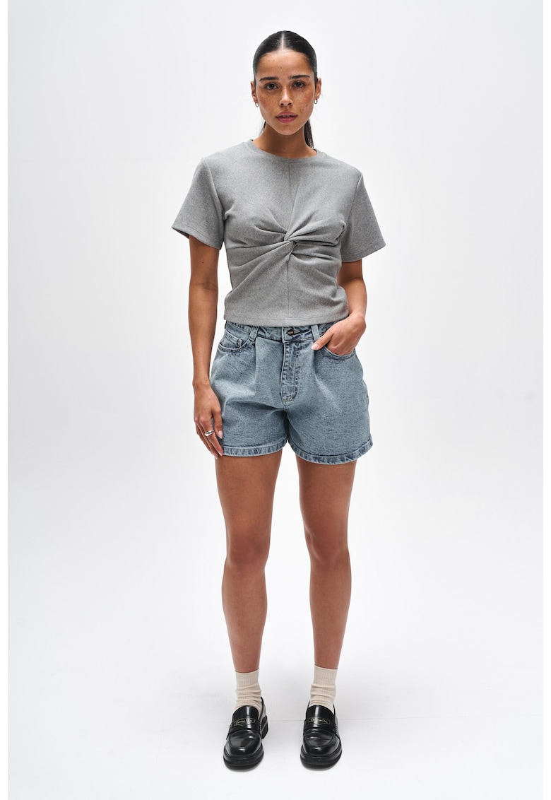 Pantaloni Blugi scurti de dama - Albastru inchis