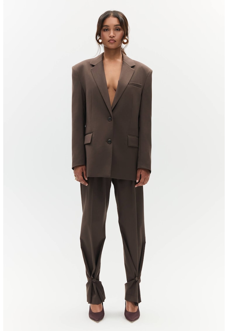 Pantaloni eleganti de dama maro - Maro