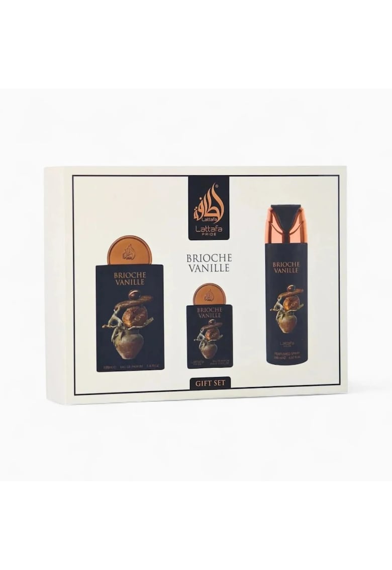 Set Brioche Vanille - Unisex – Apa de Parfum 100 ml + Apa de Parfum 25 ml + Spray de Corp 250 ml