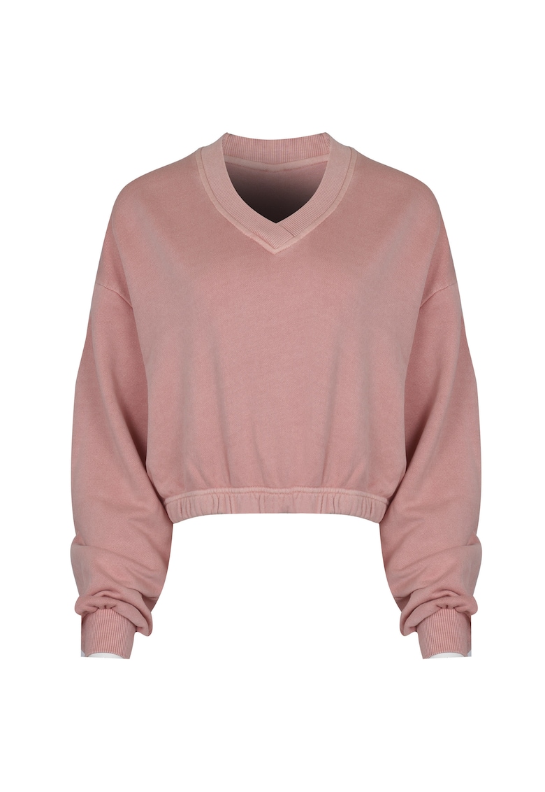 Bluza sport dama - CL RBK ND FT CREW - roz pudrat - 100% bumbac