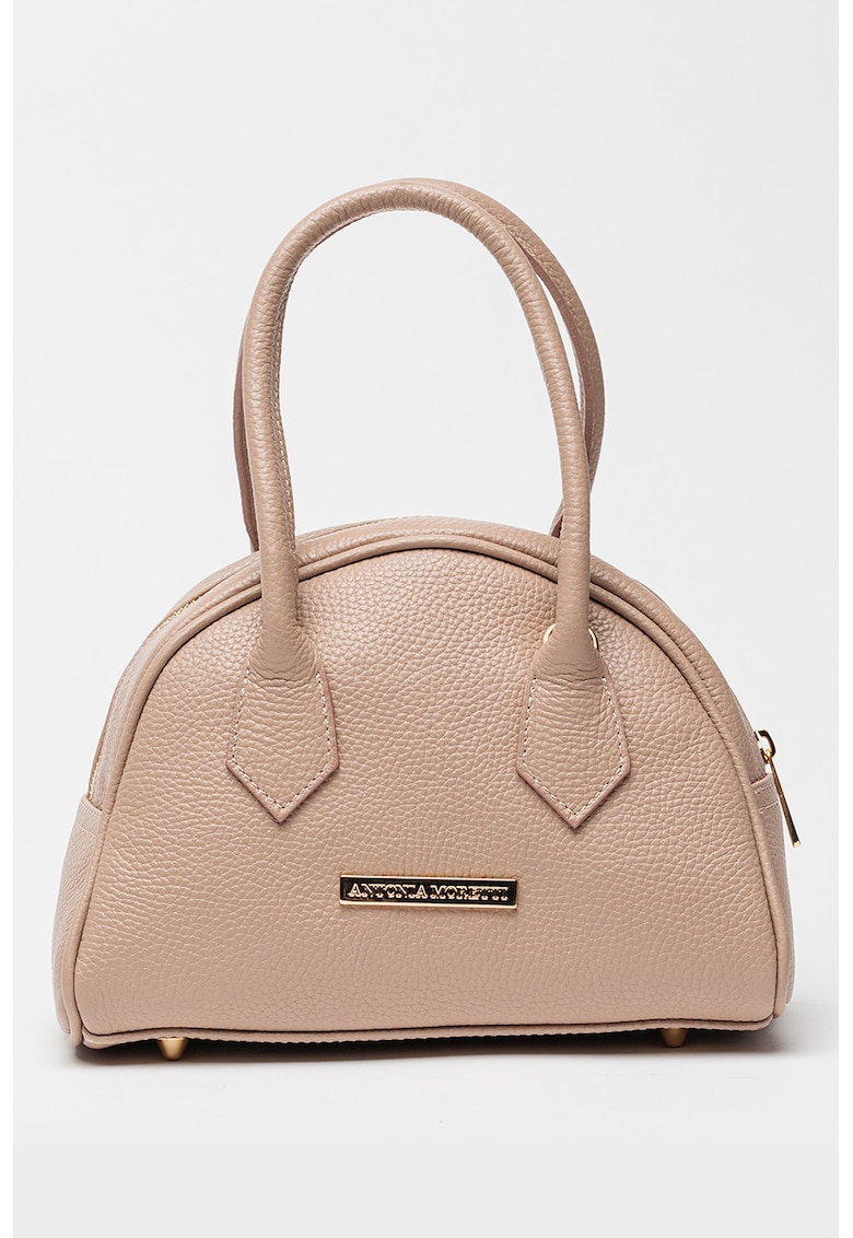 Geanta din piele cu maner si bareta detasabila