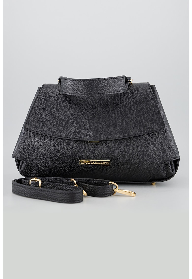 Geanta din piele cu bareta de umar detasabila