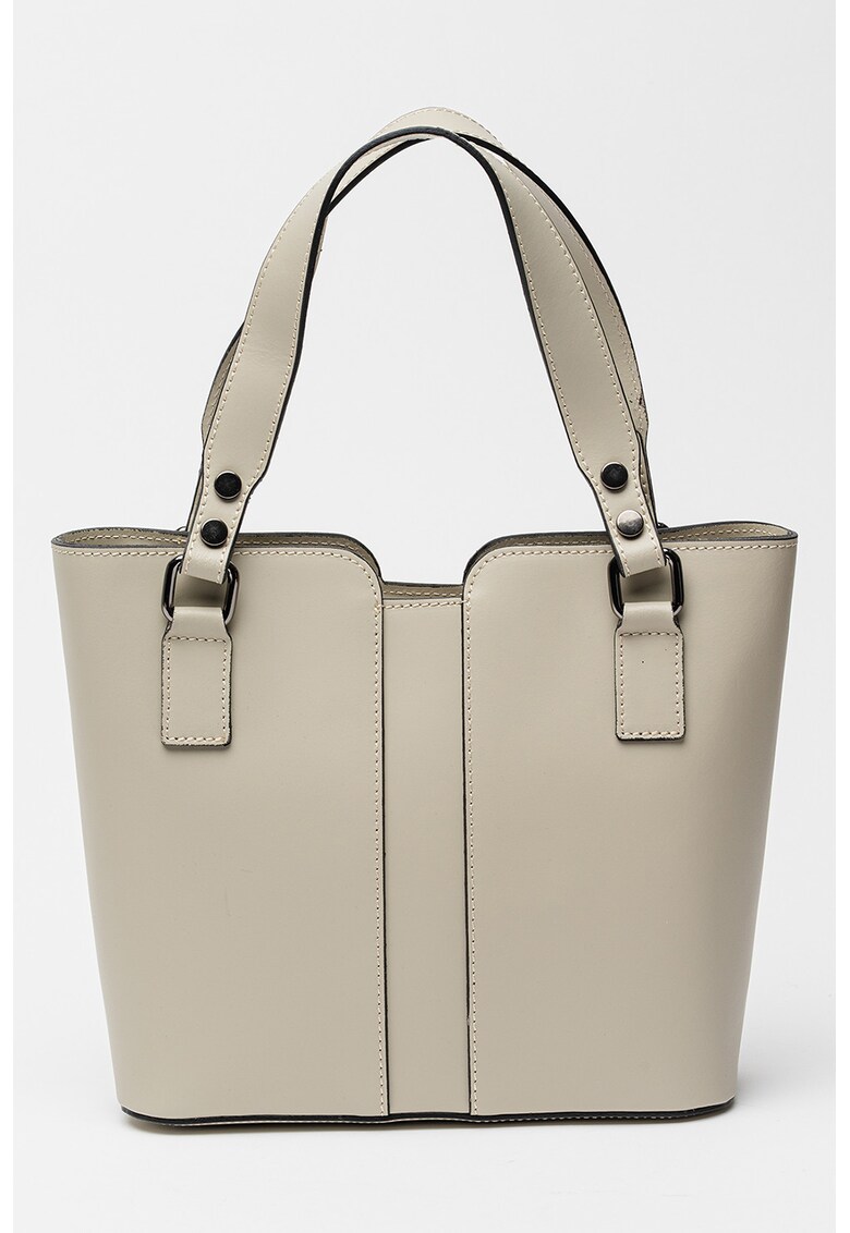 Geanta shopper din piele cu bareta detasabila