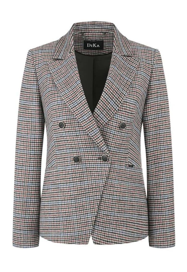 Sacou cu imprimeu hounstooth