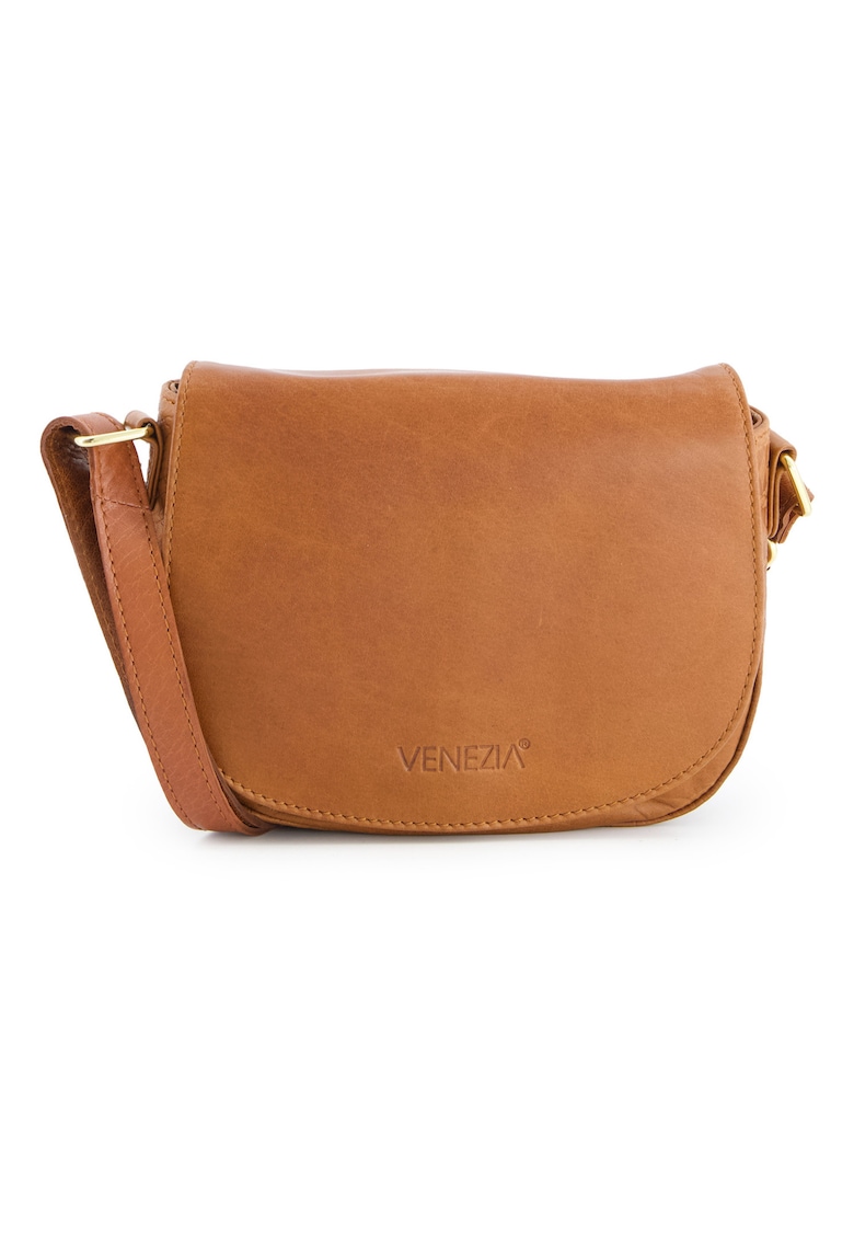 Geanta crossbody din piele cu clapa