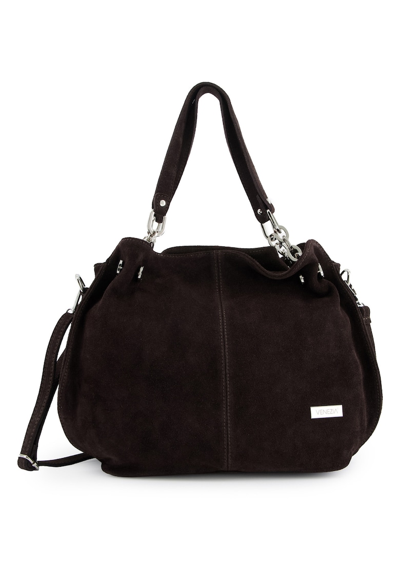 Geanta shopper din piele intoarsa