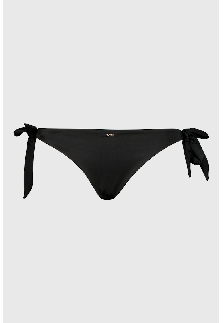 Slip cu snururi laterale - Negru