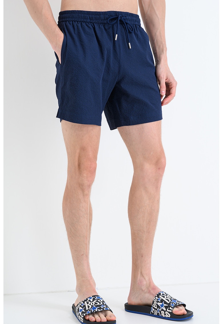 Pantaloni scurti de baie cu buzunare laterale - Albastru ultramarin