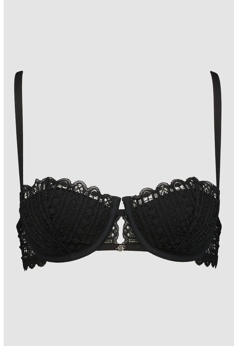 Sutien de dantela cu sustinere metalica - Negru