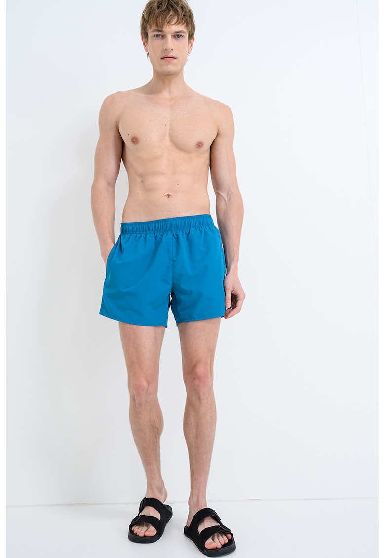 Pantaloni scurti de baie cu talie elastica - Albastru cobalt