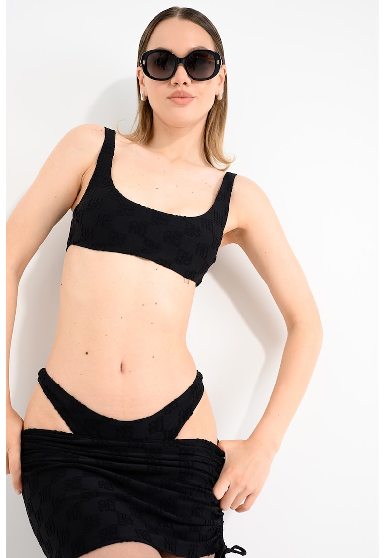 Top de baie cu model - Negru