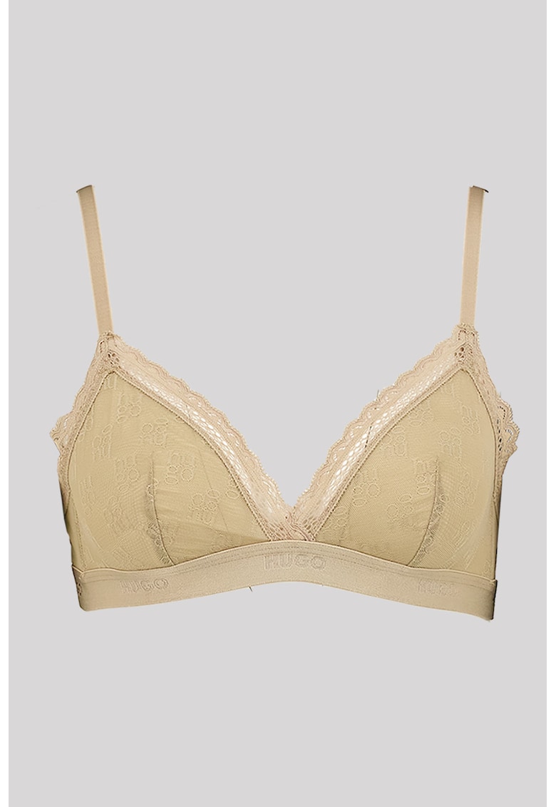 Sutien triunghiular cu dantela - Maro taupe