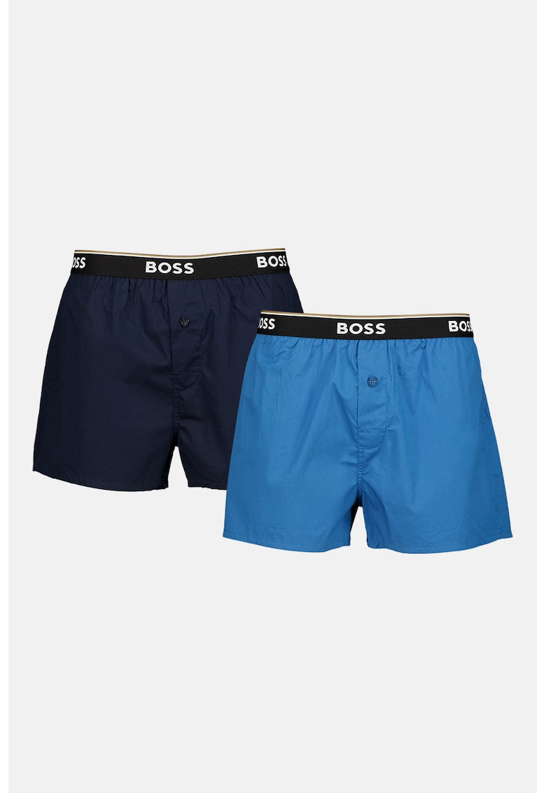 Set de boxeri cu banda logo in talie - 2 perechi