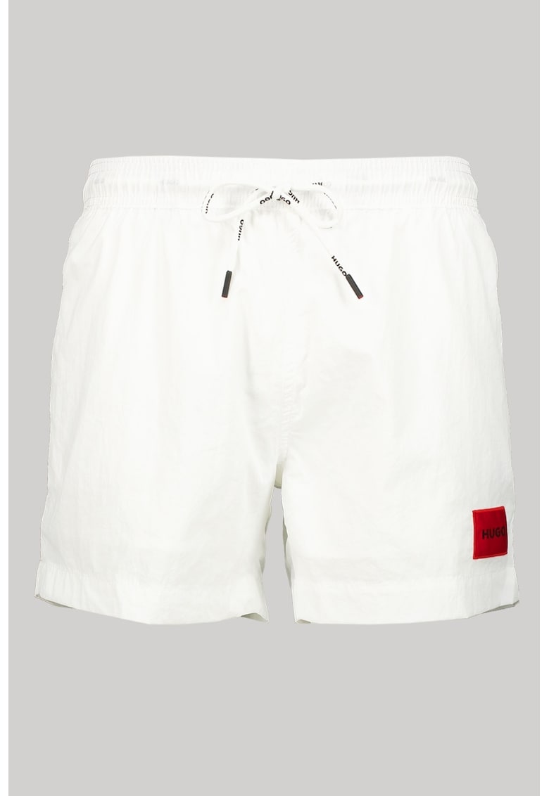 Pantaloni scurti de baie cu talie ajustabila - Alb optic
