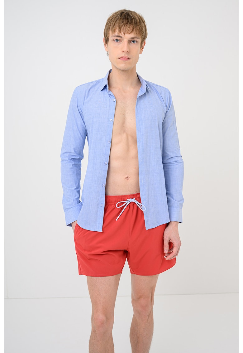 Pantaloni scurti de baie cu talie ajustabila Tio - Rosu inchis