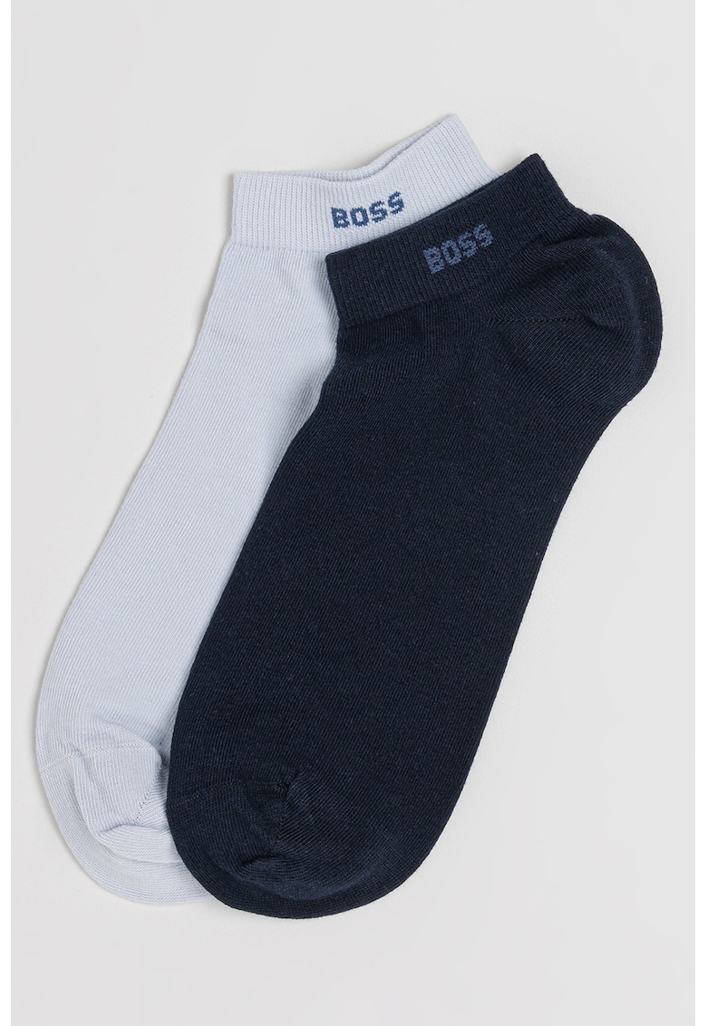 Set de sosete pana la glezna - 2 perechi - Albastru deschis/Bleumarin