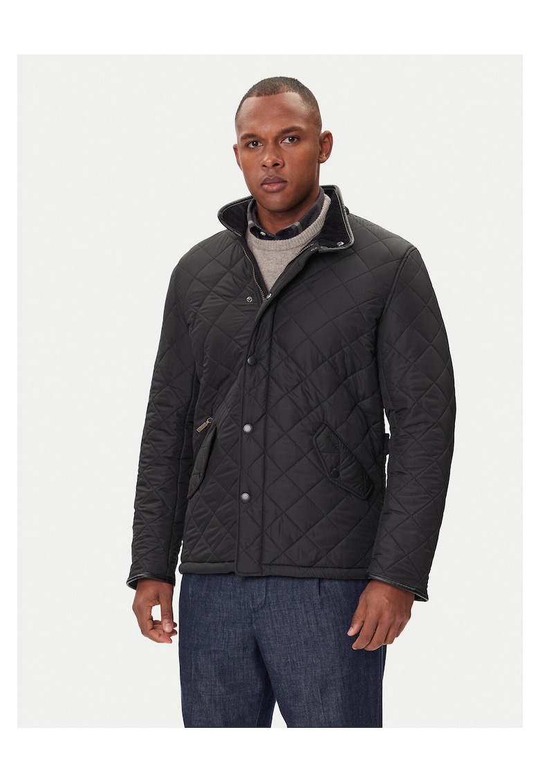 Geaca de tranzitie barbati - slim fit - negru - poliester -
