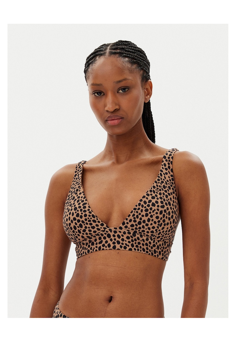 Sutien de bikini dama negru/maro