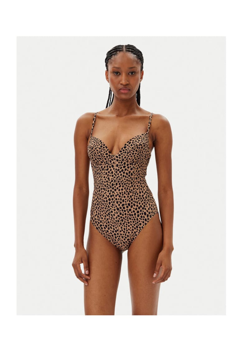 Costum de baie dama negru/maro