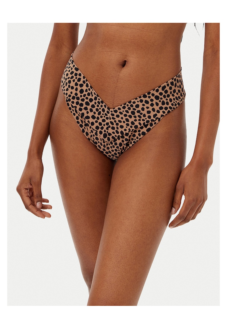 Slip de baie dama - negru - maro