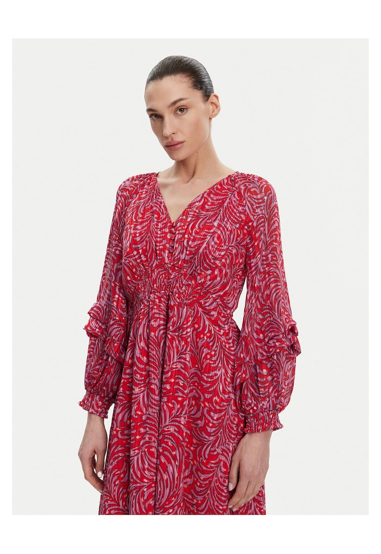 Rochie - 71YFO 60 - rosu - multicolor - 8