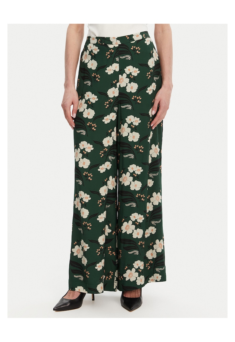 Pantaloni dama - palazzo - verde