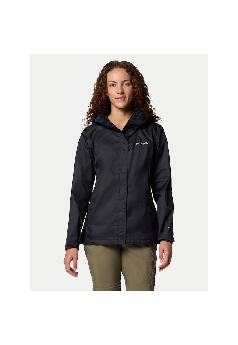Jacheta sport neagra - impermeabila - pentru femei -