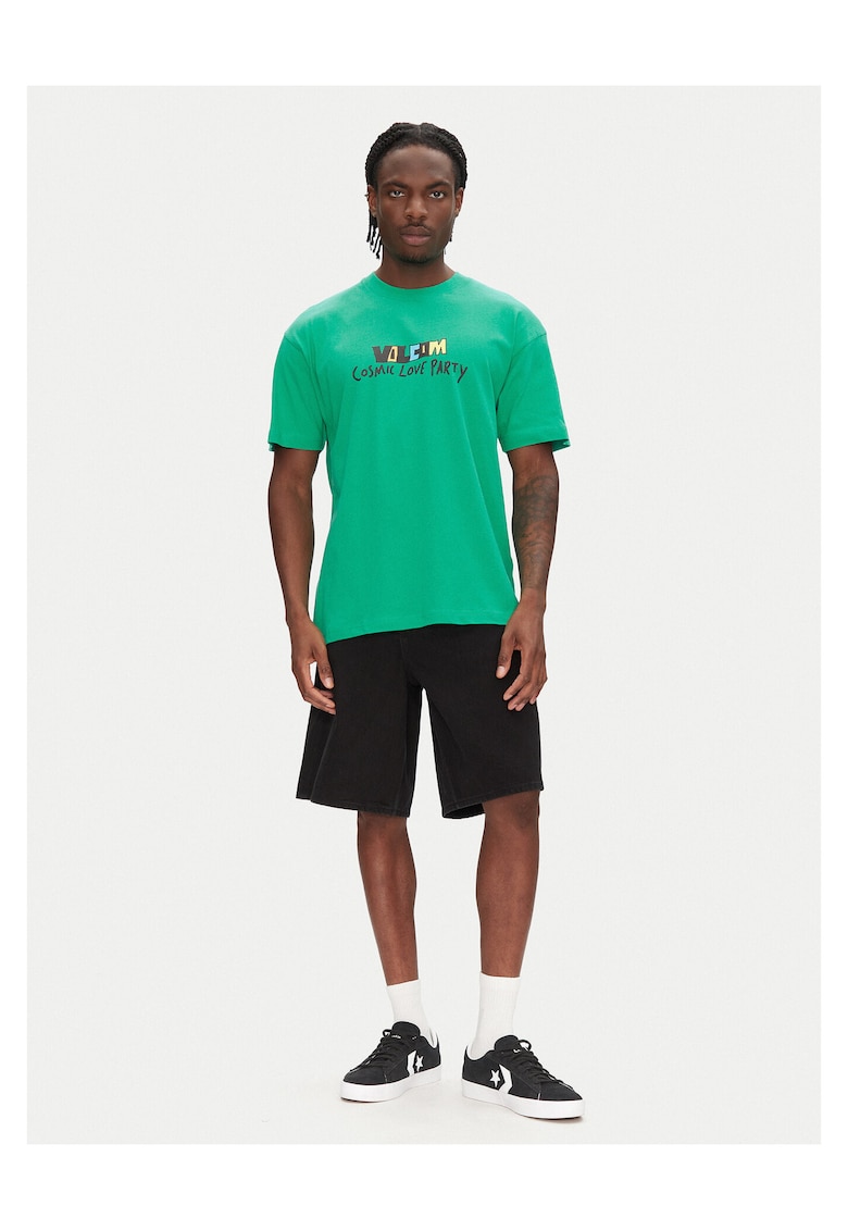 Tricou barbati verde - bumbac