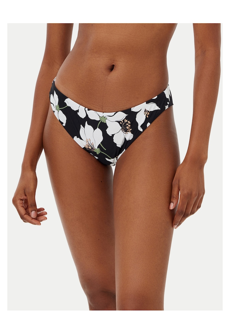 Slip de baie dama negru-alb
