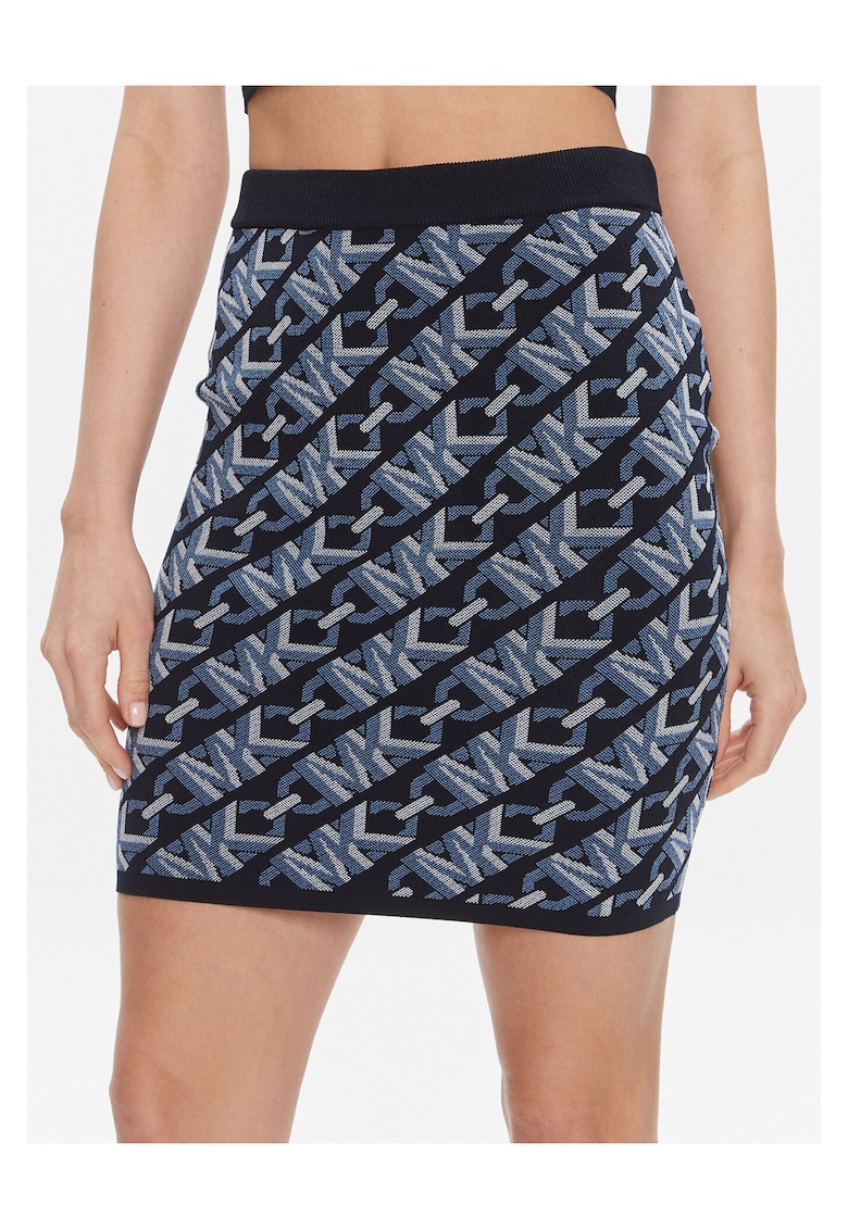 Fusta mini dama bleumarin - fabrica de calitate -