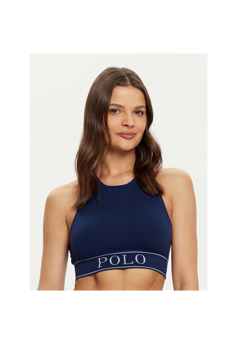 Bustiera sport dama bleumarin - material elastic
