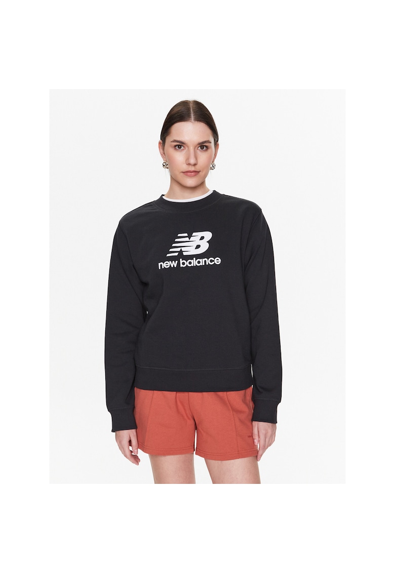 Hanorac sport dama negru - cu logo -