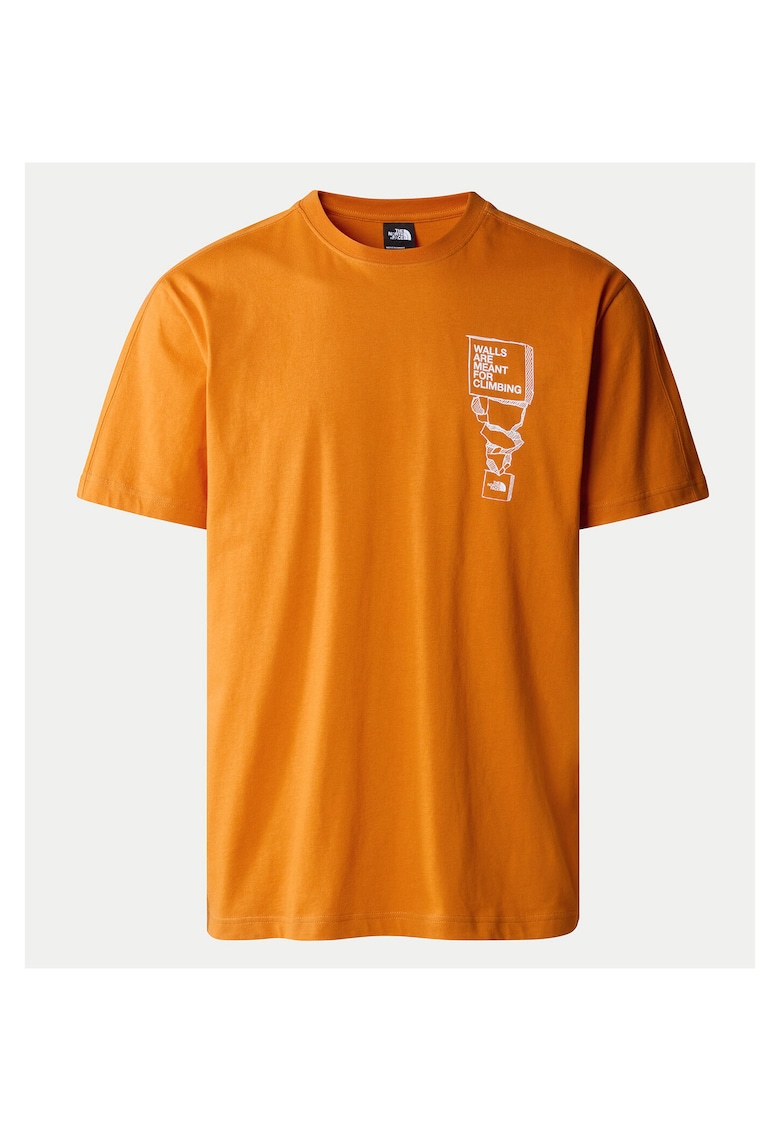 Tricou barbati portocaliu - bumbac -