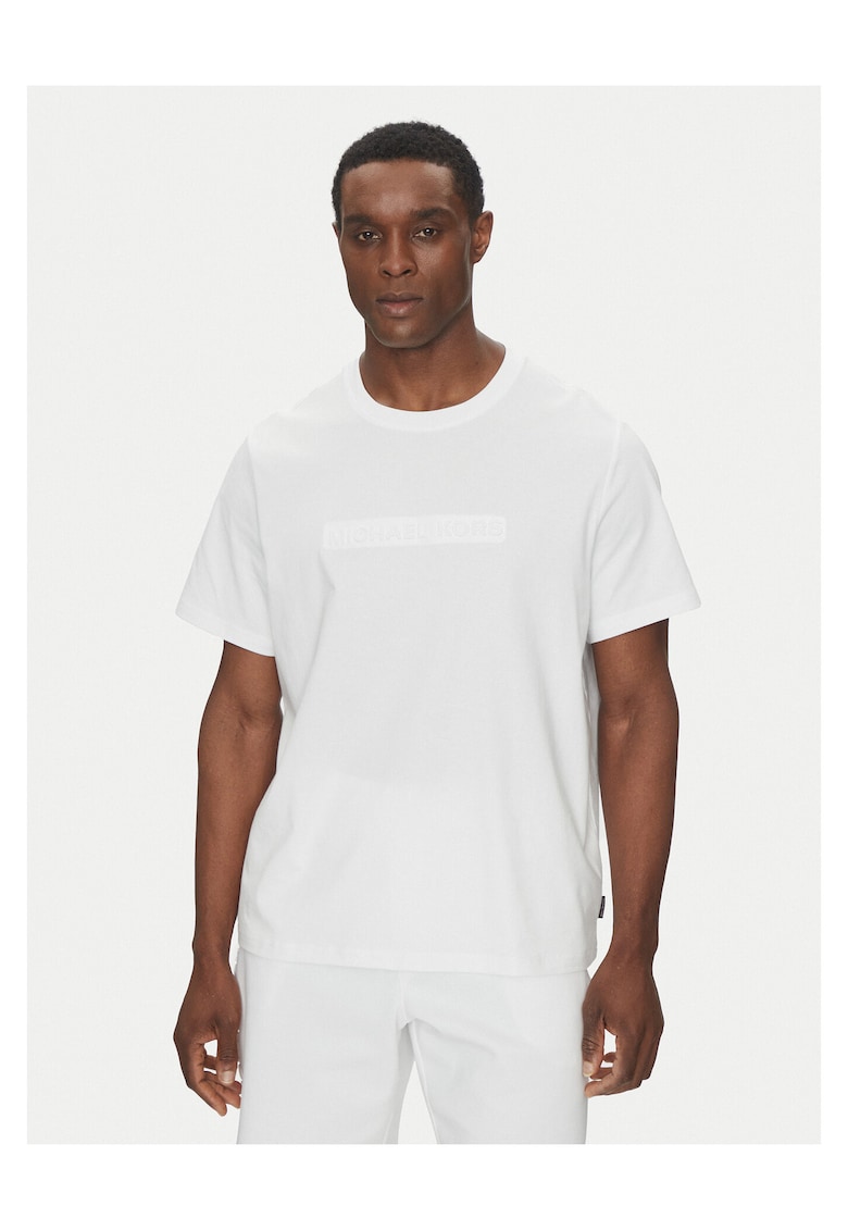 Tricou barbat - alb - bumbac