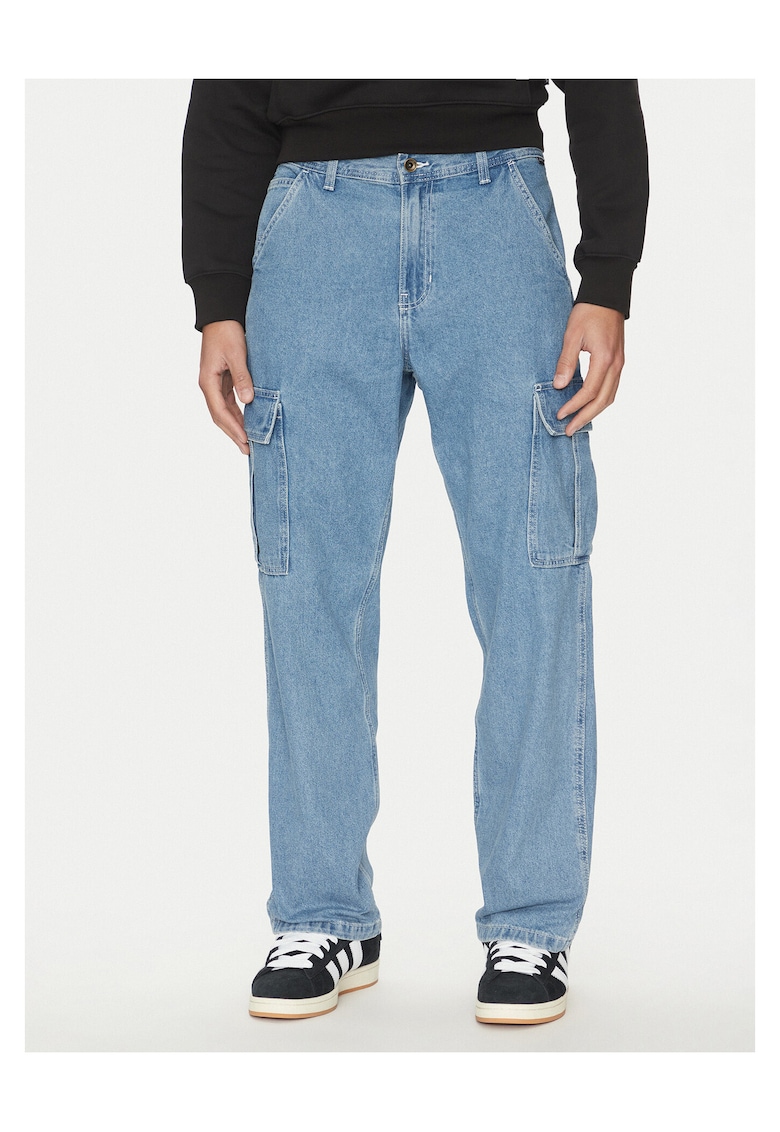 Blugi barbati - Stonewash - albastru - denim
