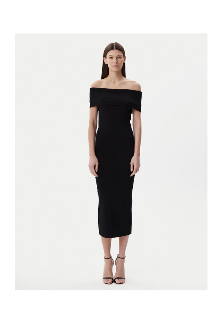 Rochie tricotata de dama negru -