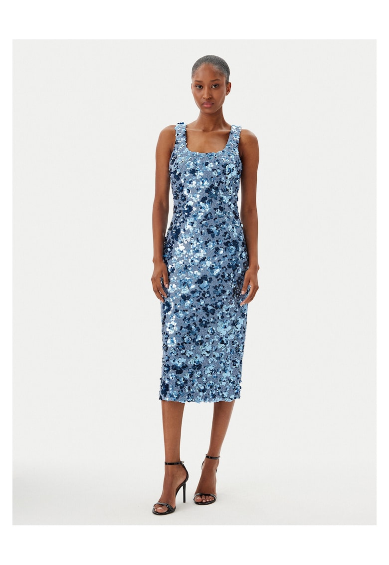 Rochie de cocktail - albastru deschis - femei -