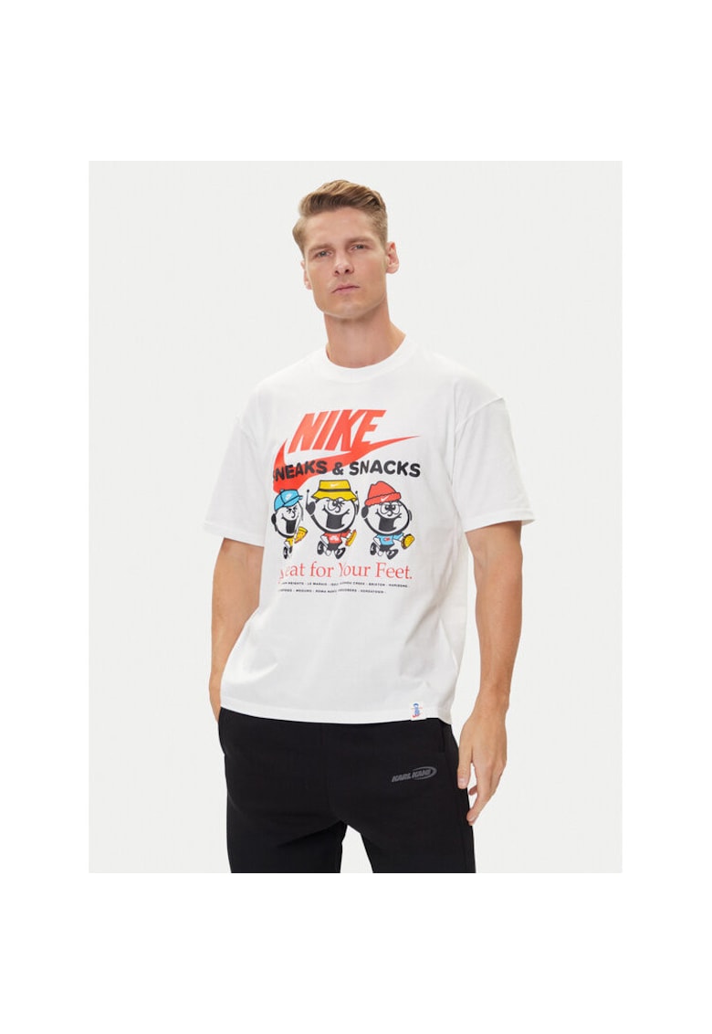 Tricou sport barbati alb - bumbac