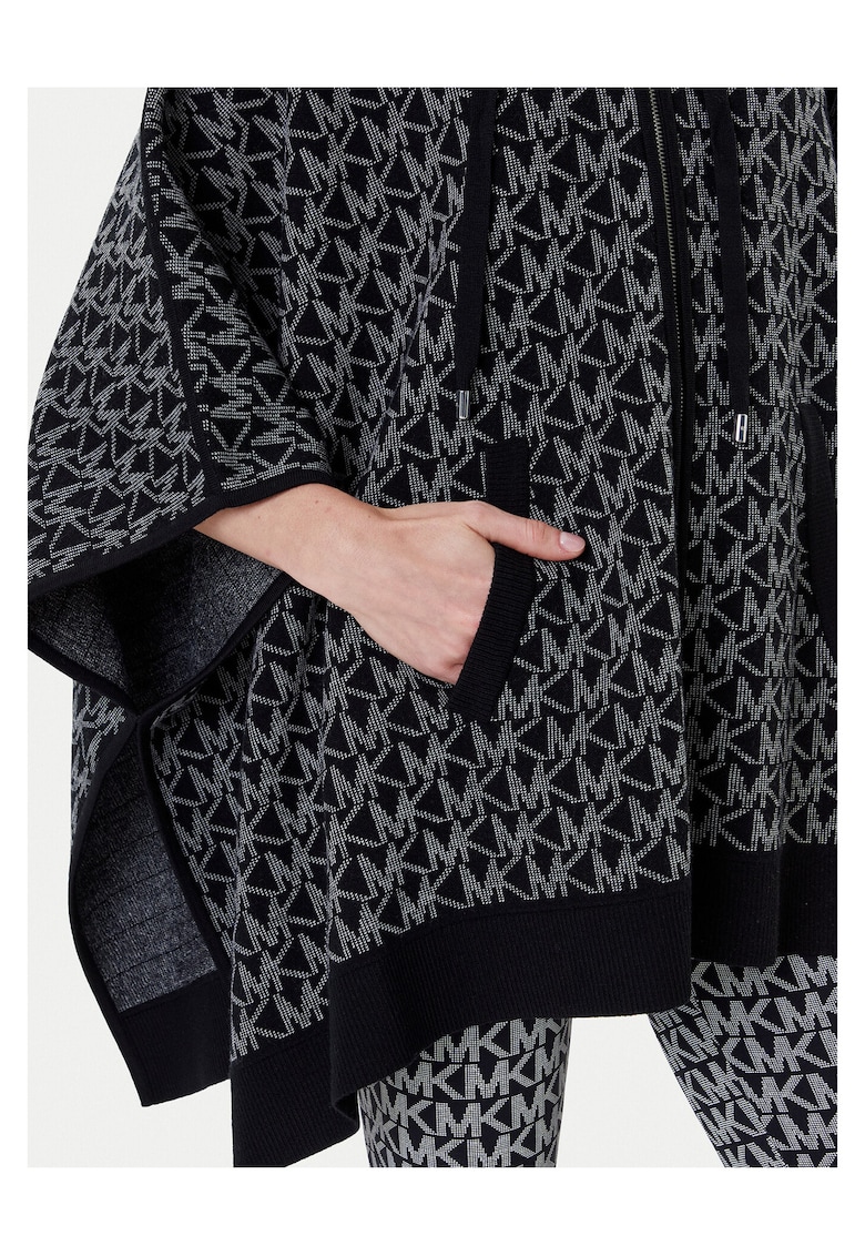 Poncho de dama negru -