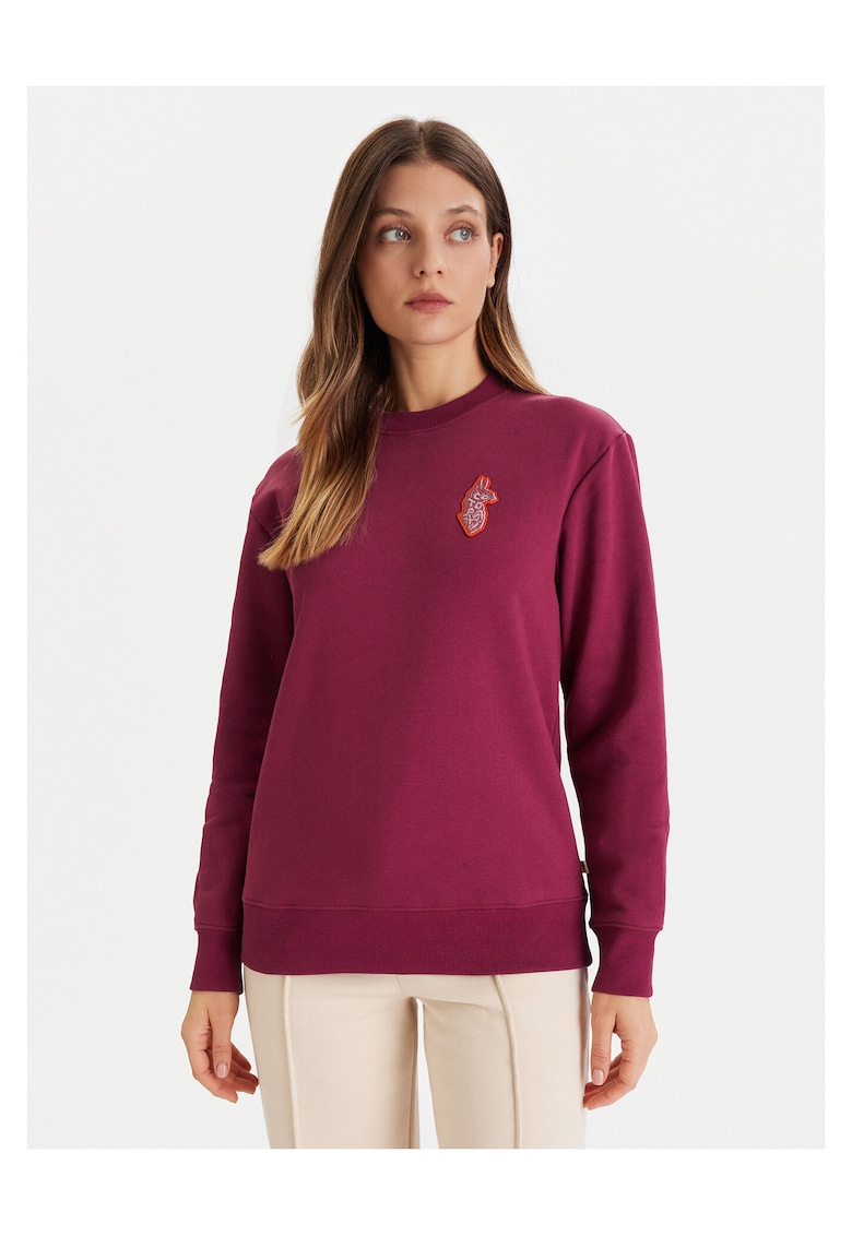 Hanorac dama violet - textil - moale
