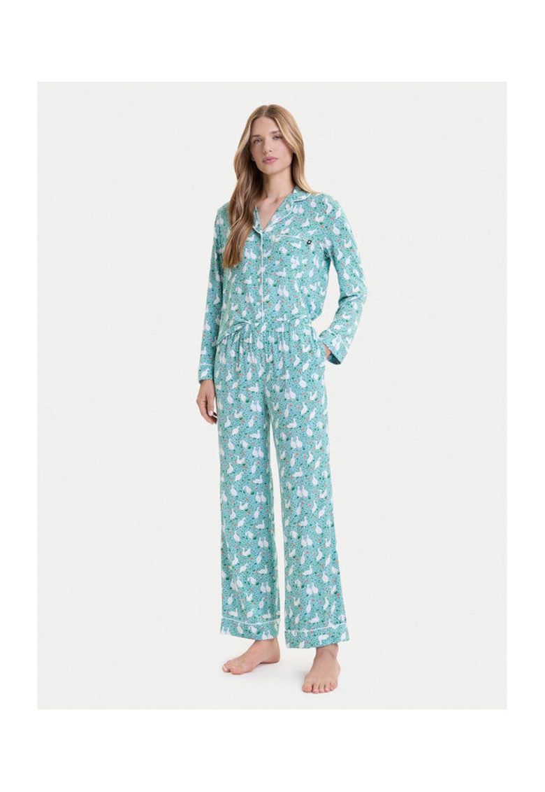 Kate Spade Pijamale dama verde deschis