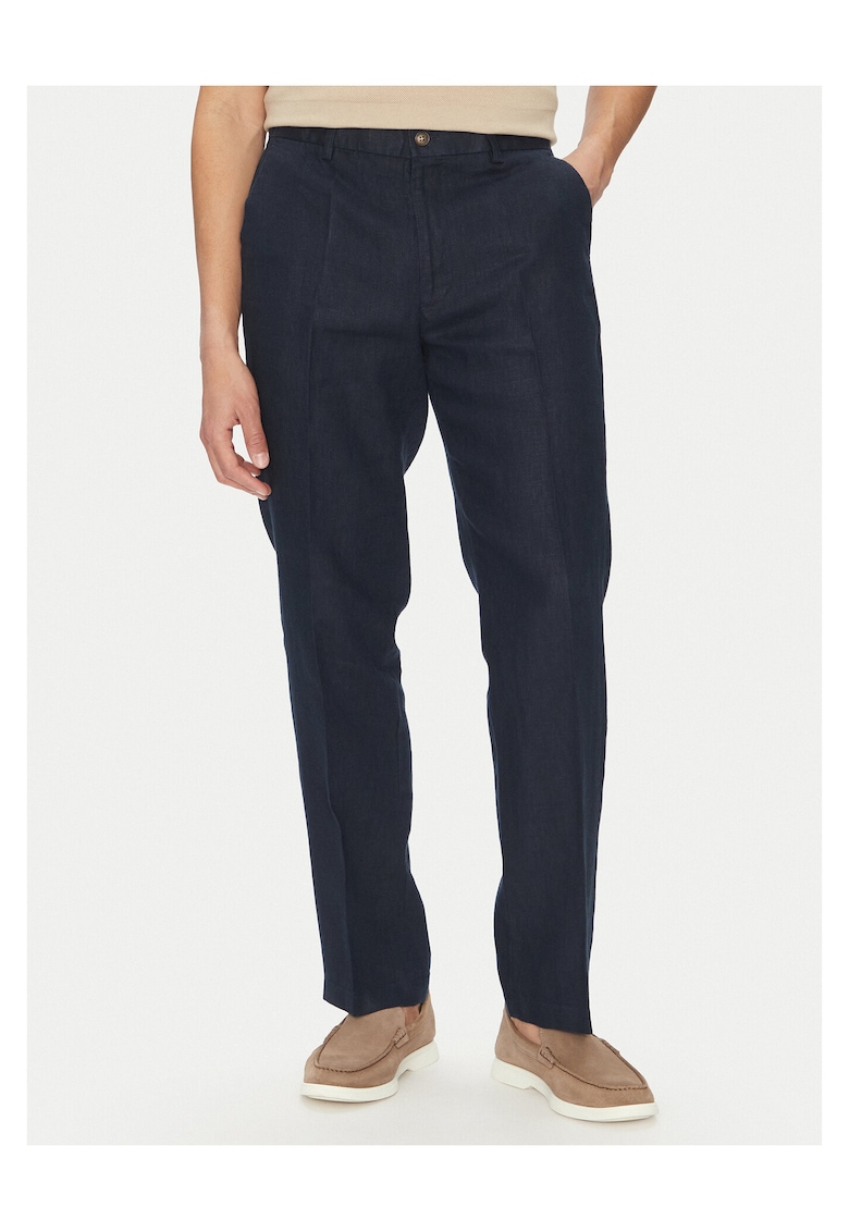Pantaloni chino barbati bleumarin - bumbac
