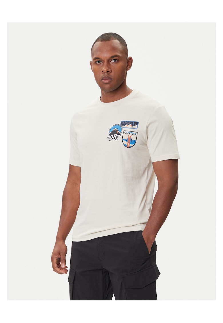 Tricou barbati culoare bej - bumbac