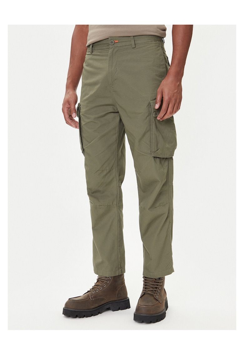 Pantaloni barbati - verde - material Napapijri