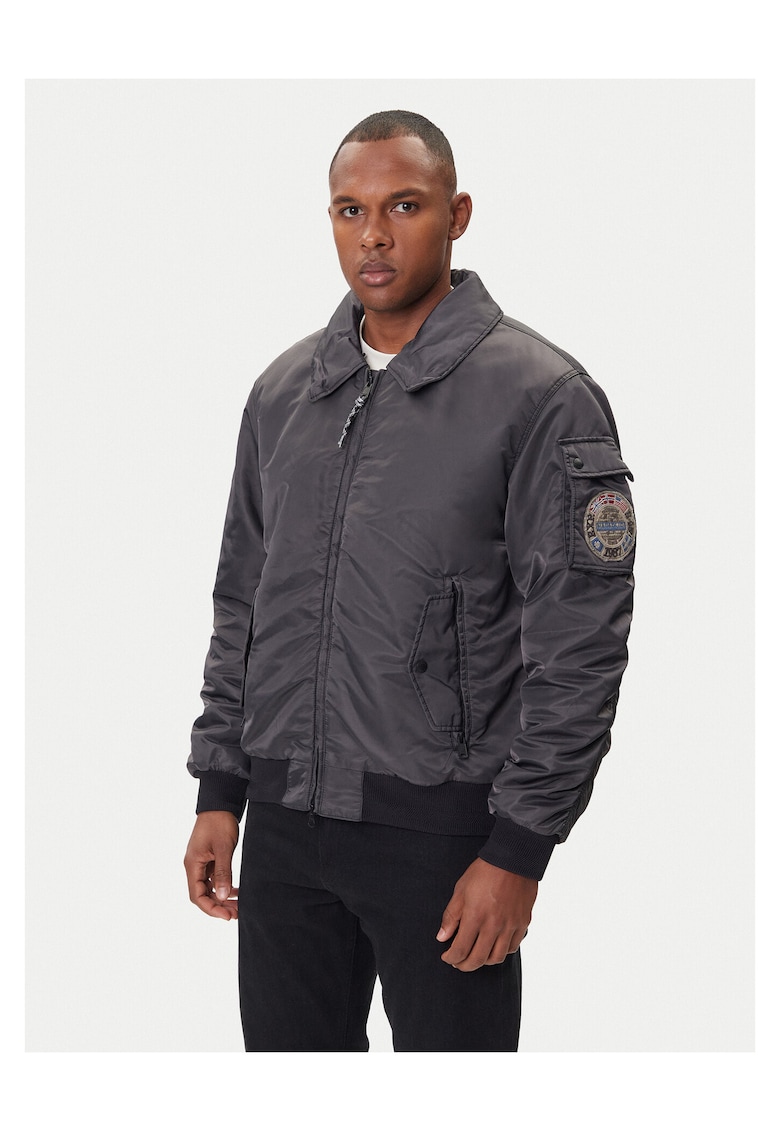 Geaca bomber barbati culoare negru