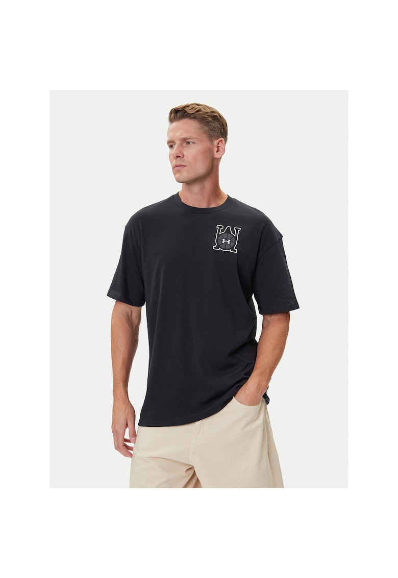 Tricou sport barbatesc negru - bumbac