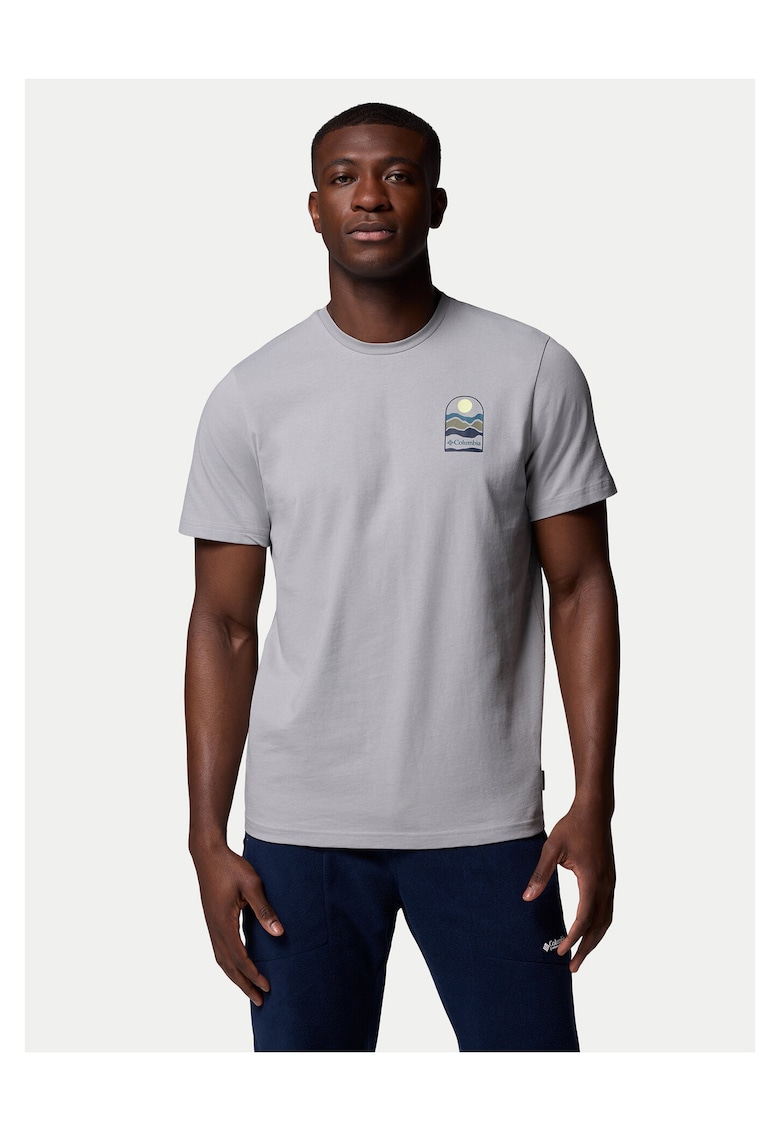 Columbia Tricou barbat - gri - bumbac